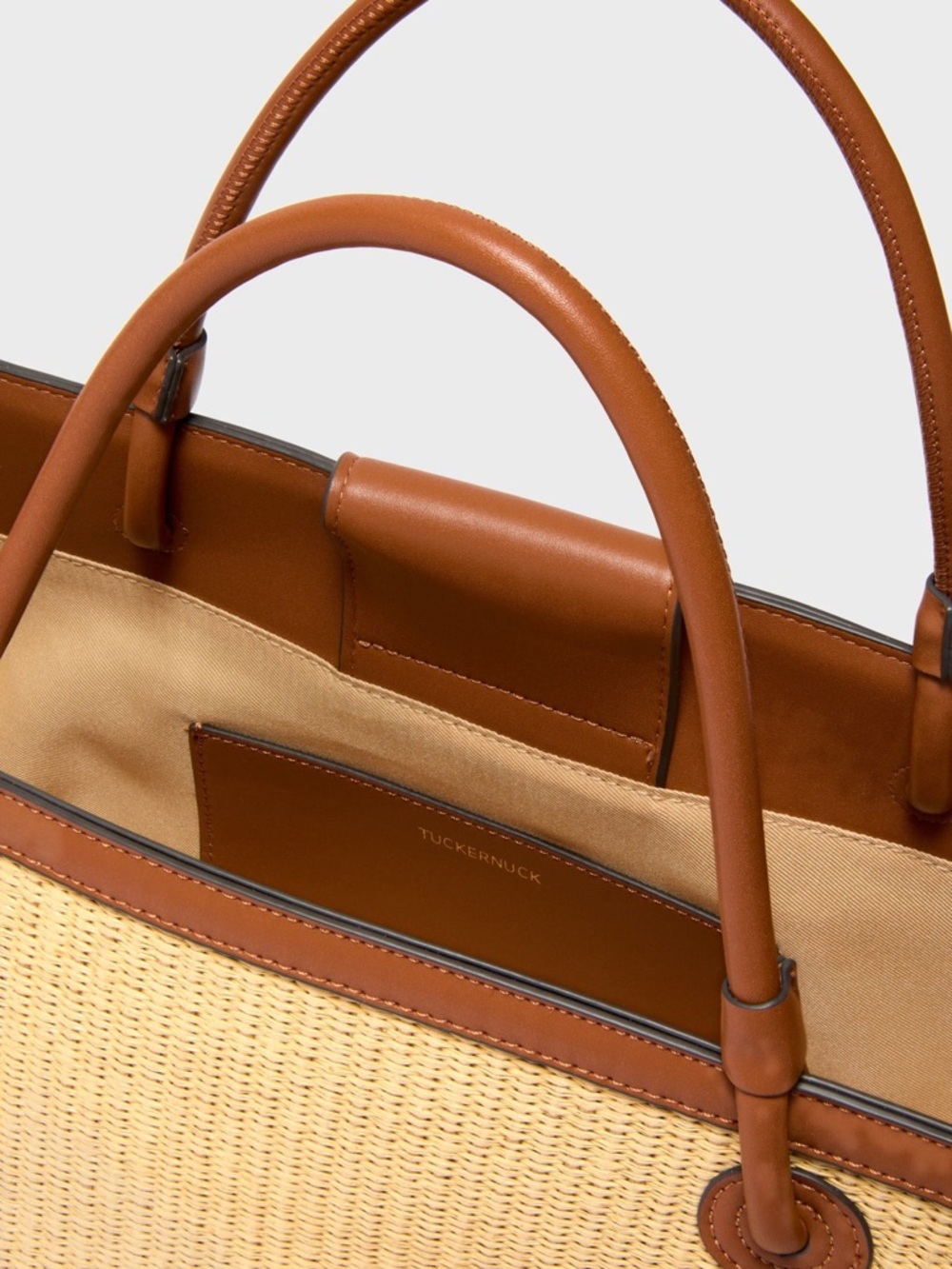 TUCKERNUCK ACCESSORIES Raffia Brett Tote Bag - Picture 4 of 13